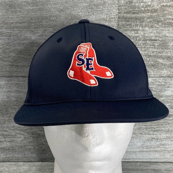 Pacific Headwear Flexfit D Series 8D6 Small/Medium Red Sox SE Flat Bill Hat - Picture 3 of 16